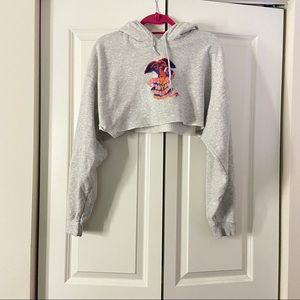 Boys lie cropped hoodie